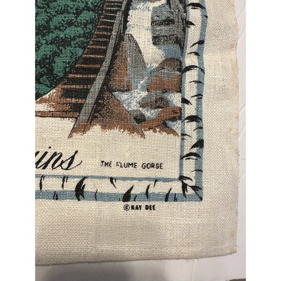 Vtg Kitchen New Hampshire Granite State Railway Jackson Mountains Kay Dee - Picture 4 of 8